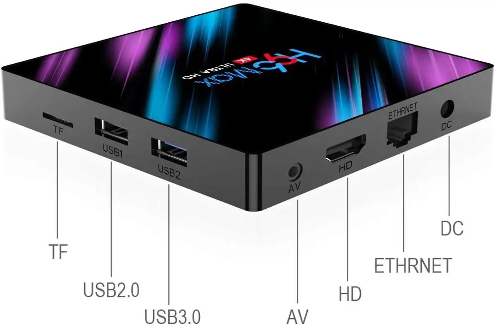 Оригинальная ТВ приставка Android 10 0 H96 Max RK3318 2 4G/5G двойной Wi Fi 4K Приставка Smart TV 4 ГБ 64