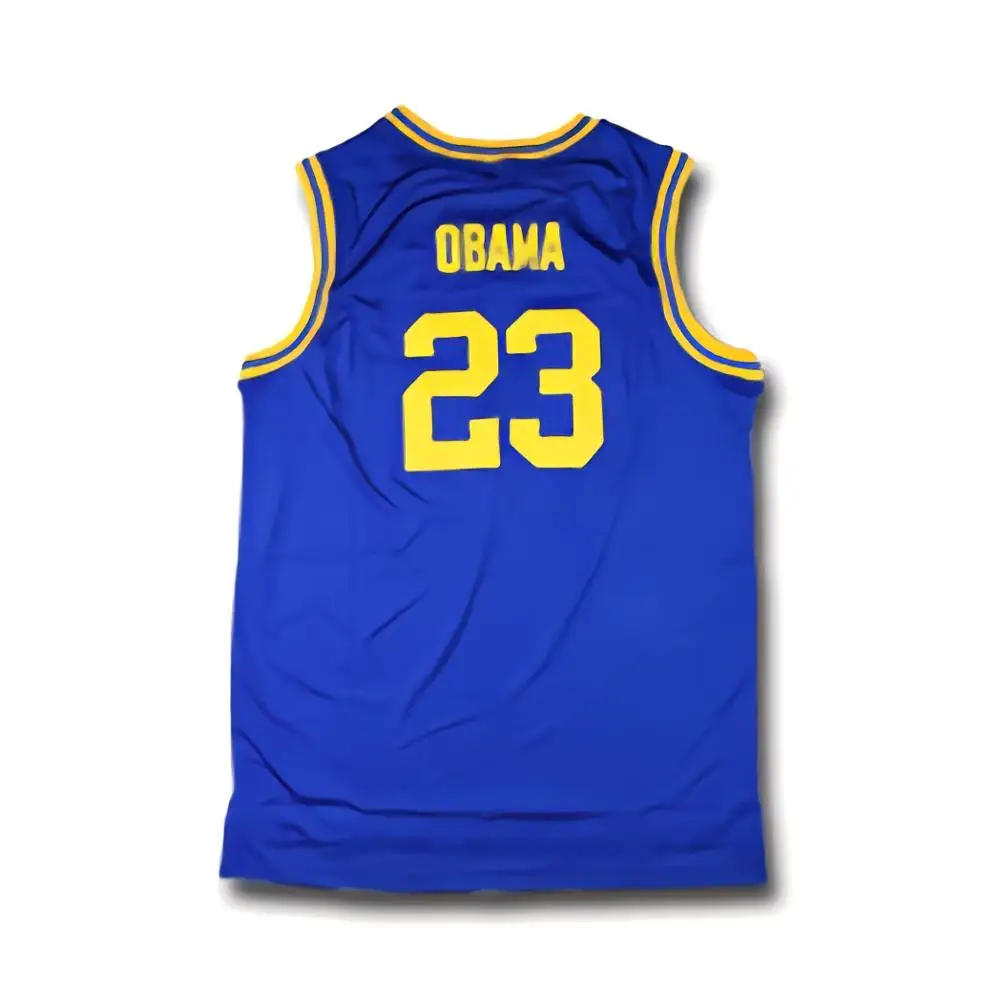 Barack Obama 23 Punahou High Basketball T-Shirt Commemorative Edition White XL 