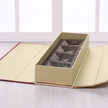 Пользовательский логотип цвет черный картон Подарочная коробка с ручкой, белая упаковка продукта и печать- PX11317