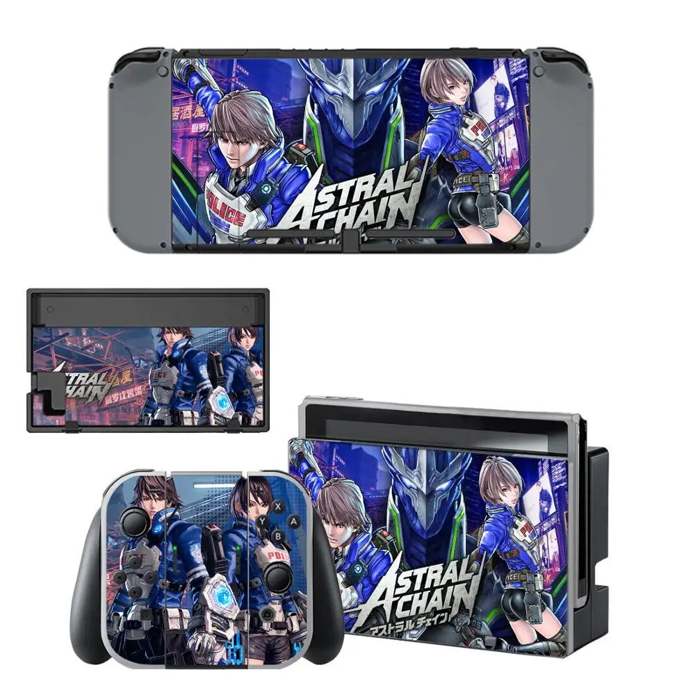 YSNS2149 Astral Chain nintendo switch наклейки для nintendo Switch консоли Joy-con контроллер Dock Skins наклейки - Цвет: YSNS2149