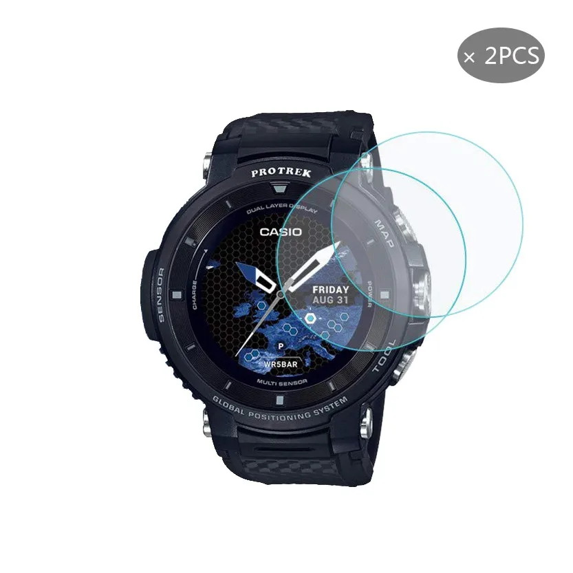 (2 Упак.) Высококачественная защитная пленка из закаленного стекла для CASIO WSD