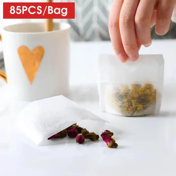 

85pcs/lot Japan Import Empty Teabags Strainer Tea Filter Bag Disposable Cooking Food Separate Spice Filter Bag