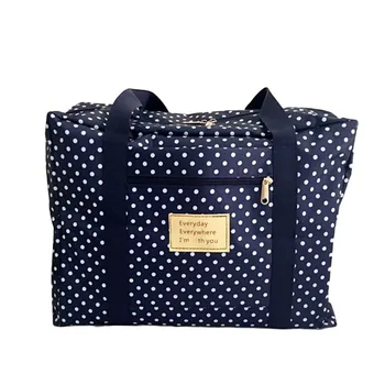 

5PCS / LOT Oxford Cloth Waterproof Folding Travel Pack One Shoulder Bag Large Capacity Women's Luggage Storage Bags