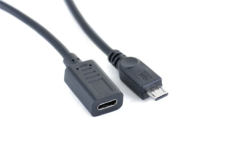 Usb type-c Женский к Micro USB OTG разъём кабельный переходник 30 см вверх вниз влево вправо 90 градусов