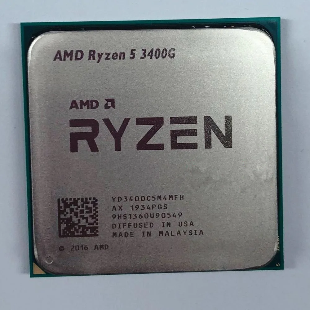 Процессор AMD Ryzen 5 3400G R5 3400G 3,7 GHz Quad-Core 8-Wire 65W cpu Процессор L3 = 4M YD3400C5M4MFH Socket AM4