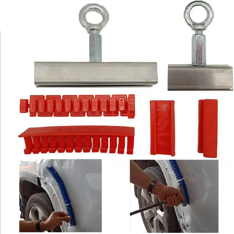 

Paintless Glue Puller Tabs Auto Car Paintless Dent Repair Removal Tool Kit Nylon Auto Body Dents Removal Pulling Tabs Kit 6Pcs A