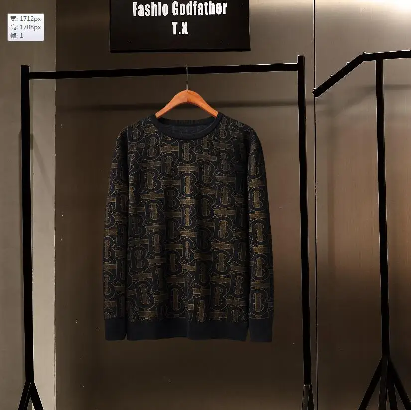 

2019 New Fashion Men and Women Plaid Sweater Men Fashion High-end Casual Cotton O-Neck Pullovers Christmas Sweater Men 99