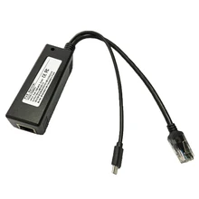 Инжектор PoE power over ethernet сплиттер адаптер 48В до 5V преобразователя Micro USB