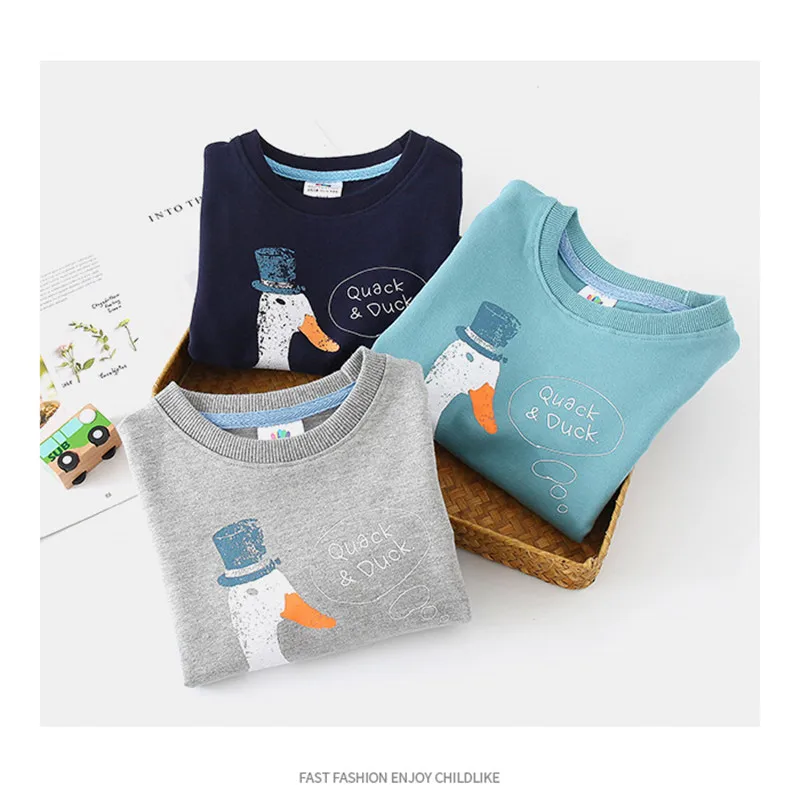 Spring Autumn Korea Style 2 3 4 6 8 10 Years Children's Birthday Long Sleeve Cartoon Animal Print Kids Baby Boy Sweatshirt kids sweater,kids hoodie sweatshirts