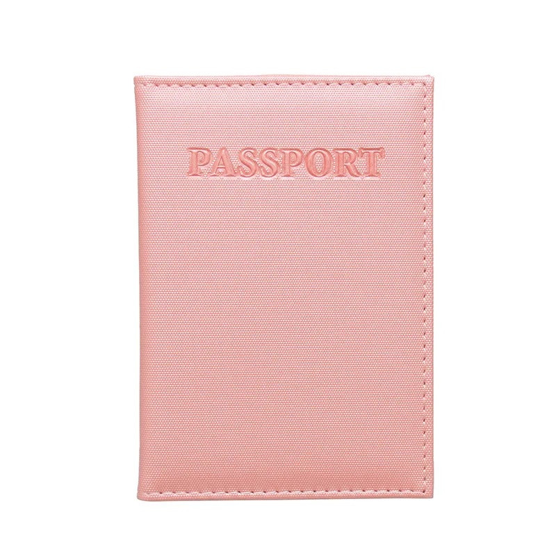 Pink leather women's passport cover Russian passport cover men's travel passport ticket holder