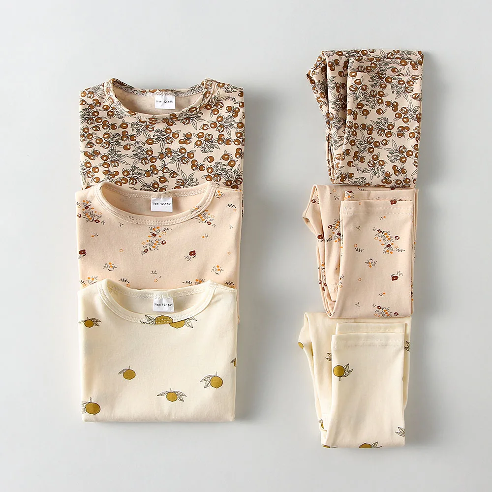 Children Pajamas Set Kids Baby Girl Boys Underwear Long Sleeve Sleepwear Kids Clothing Set Kids Pajamas Set Kids Pajamas Pajama Sets