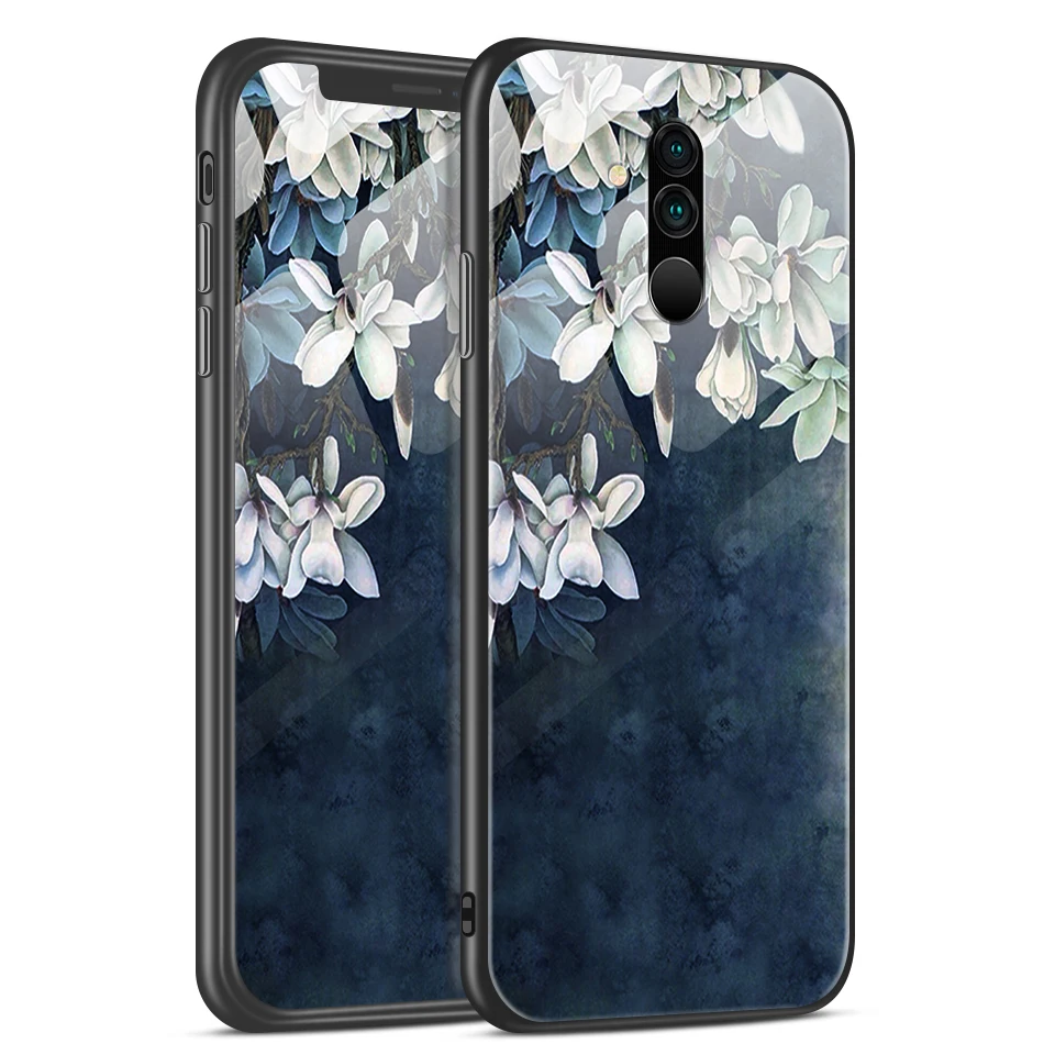 W162 Для huawei mate 20/20 Lite/20 Pro закаленное стекло покрытие края из ТПУ чехол для телефона huawei Honor Magic2 полная защита жесткий корпус - Цвет: W162