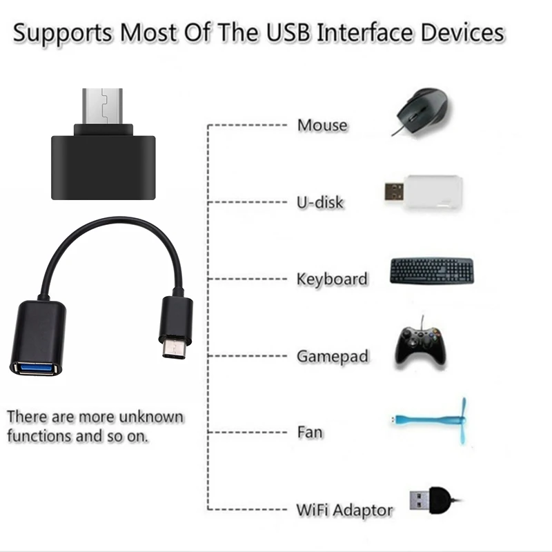 Тип-c USB C к USB 3,0 2,0 Мужской к женскому OTG адаптер зарядный кабель для передачи данных конвертер для Macbook ipad Pro huawei Xiaomi