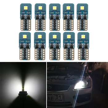 

10x LED T10 W5W Canbus Car Parking Position Lights For Honda Toyota Hyundai Jaguar GMC White Signal Lamp Car Interior Map Lights