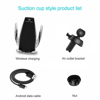 

1x Car Wireless Charger Air Vent Phone Holder Mount For Apple IPhone 8/8 Plus
