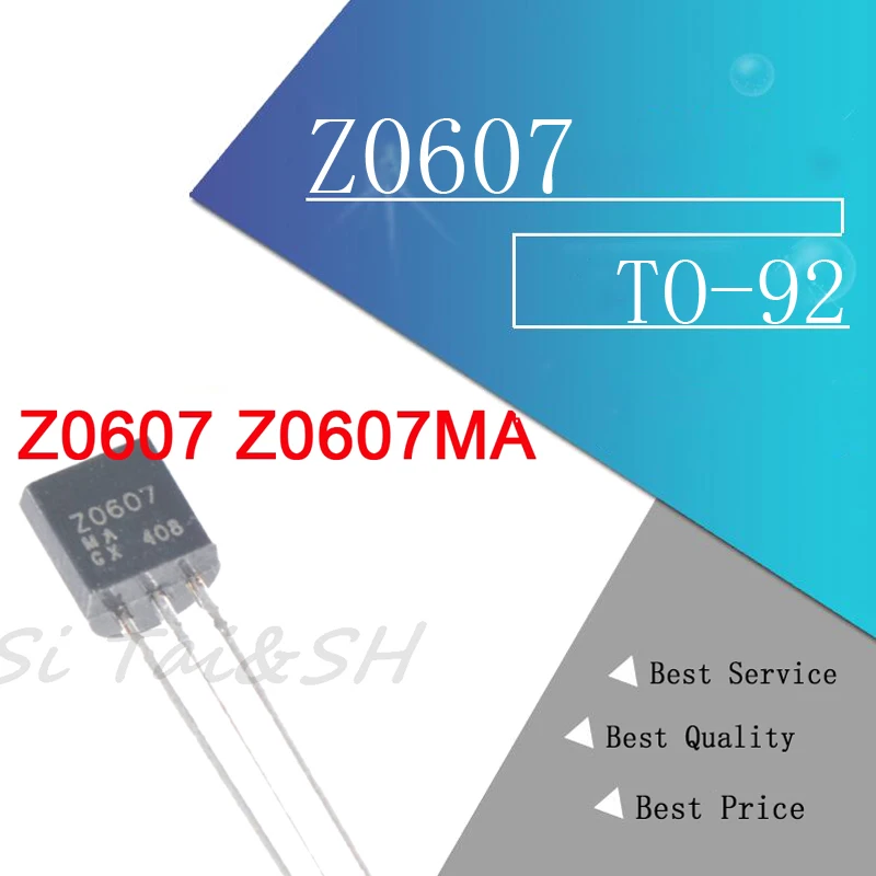 Двунаправленный Тиристор Z0607 Z0607MA 0 8a/600 В TO-92 20 шт. | Электронные компоненты и