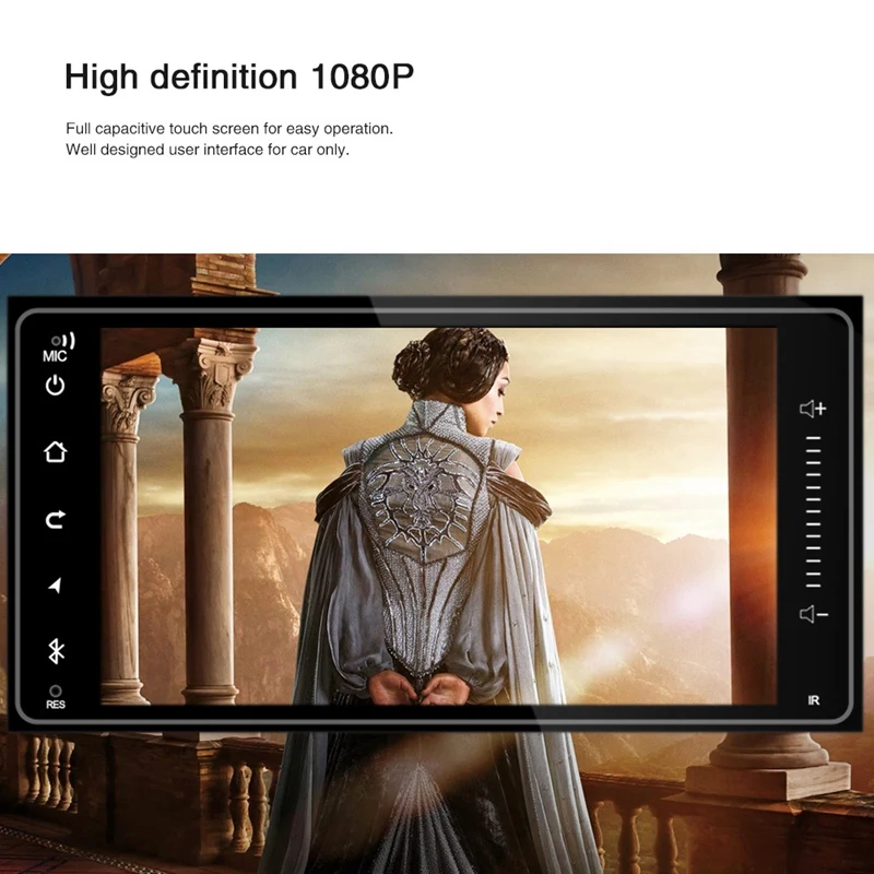 2 Din 7 дюймов Android 8,1 автомобильный стерео радио мультимедийный плеер 1G+ 16G gps навигационный плеер для Toyota