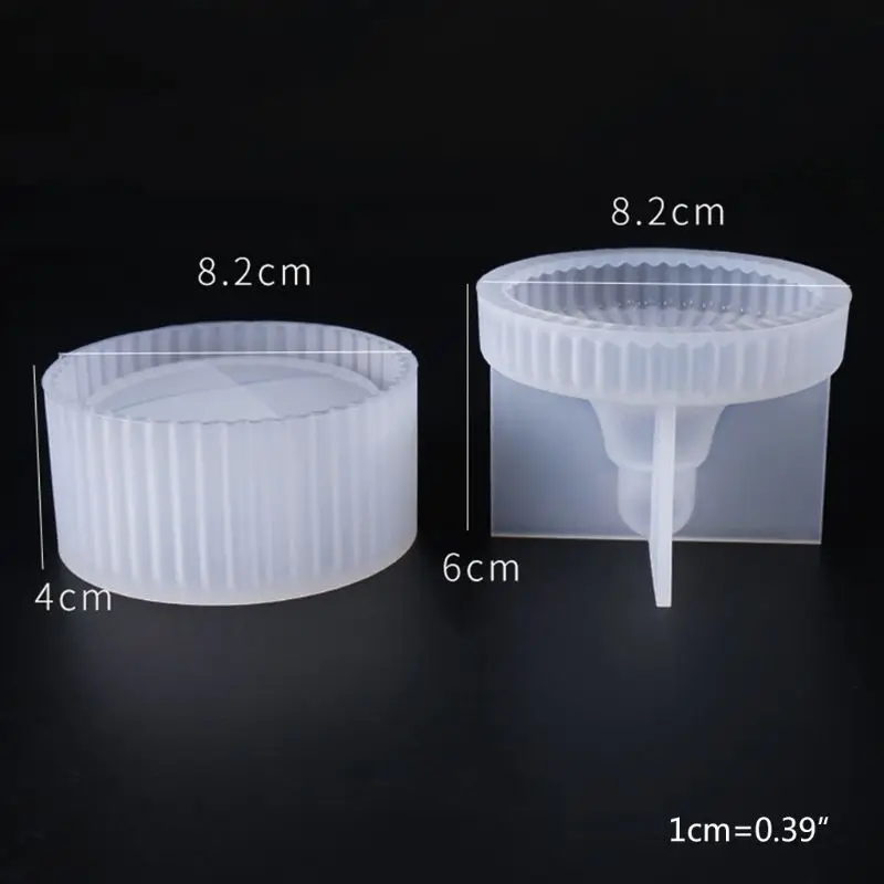 

Box Resin Molds, Silicone Jewelry Round Box Molds with 9-Slot Epoxy Resin Molds DXAA
