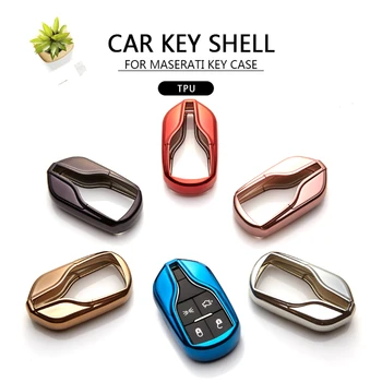 

Dropshipping Car Key Case Cover For Maserati Levante Quattroporte Ghibli Key Shell Bag Holder Pendant Car Styling Accessories