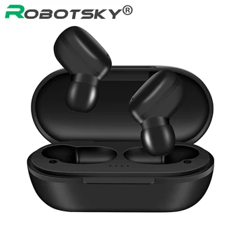 

A6X TWS Bluetooth V5.0 Earphones Wireless Touch HD Stereo Headphones Automatic Pair Fingerprint Noise Cancelling for iOS&Android