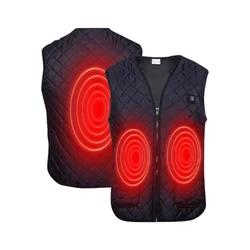 Heated Vest Winter Electric Thermal Warmer Jacket Practical Bluetooth App Control Lightweight Heated Vest S-L