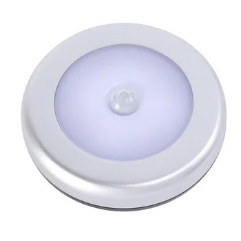 

1PC 6Led Human Body Induction Lamp Household Night Light Corridor Lamp LED Cabinet Light Wall Lighting Lamp for Home Use (Random