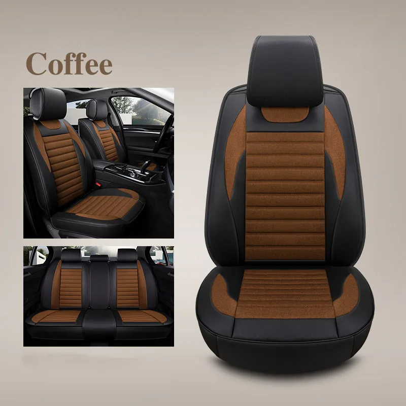 Кожаный льняной чехол для автомобильного сиденья suzuki jimny renault megane 2 Dacia Sandero swift nissan