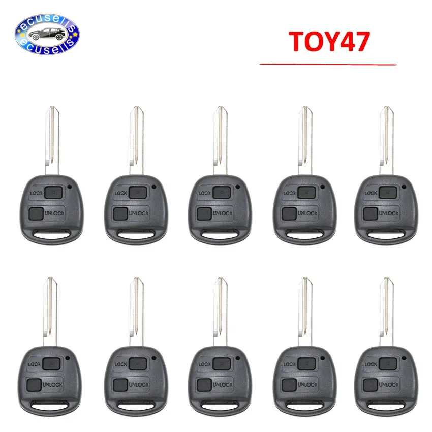 Распродажа! 10 шт. 2 кнопки дистанционного ключа оболочки для YARIS HIACE COROLLA AVENSIS CAMRY
