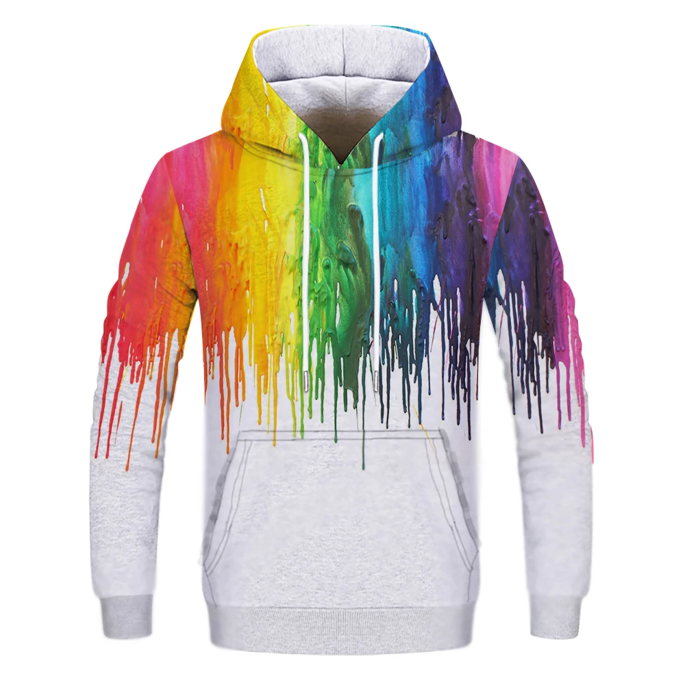 

2021 Fall Fashion Universe Sky Men's Hoodie 3D Printing Ink Neutral Casual Hooded Thin Pullover European Size XXS-4XL