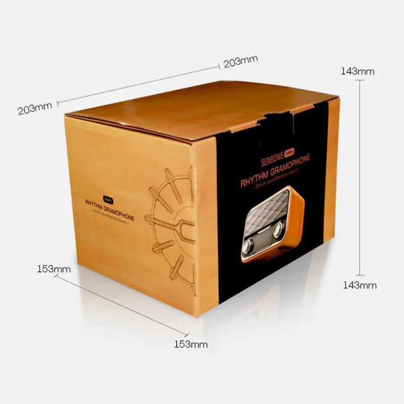 

Retro Bluetooth Radio Bookshelf Bluetooth Speaker Outdoor Portable Bass Surround Dual Speaker Subwoofer FM Radio TF Card AUX AY