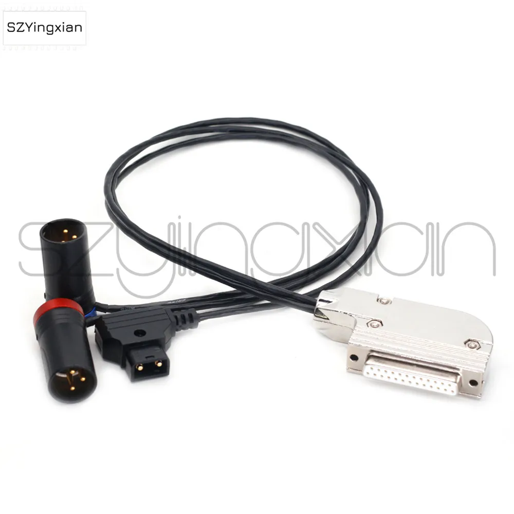 Sony/Lettrosonics/Wisycom/Sennheiser/Audio Ltd Ricevitore Db25 Femmina Xlr Uscita Audio Cavo Di Alimentazione Dtap