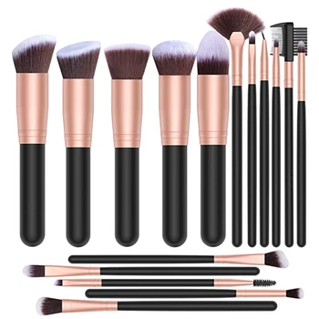 

Professional Makeup Brush Set 16Pcs Make Up Brushes Premium Synthetic Foundation Brush Blending Face Powder Blush Concealers Eye