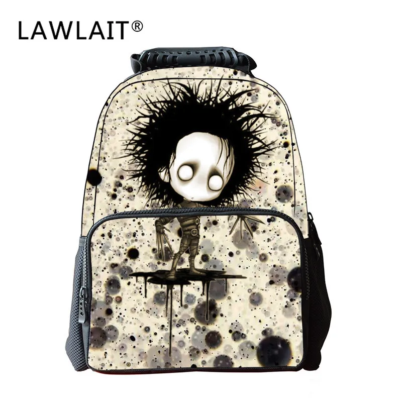 

Halloween Cartoon Fashion Cool Soft to Backpack Primary School STUDENT'S Wear Backpack Paint for Men And Women Backpack