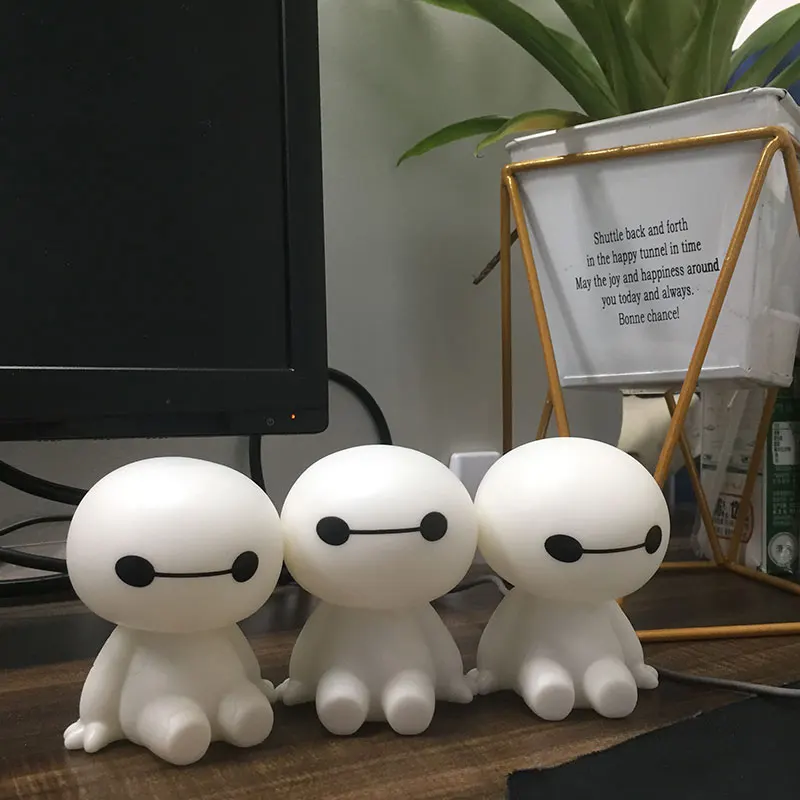 Робот Baymax с милой виброголовкой украшение автомобиля аксессуары подарок