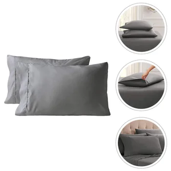 

1 Pair Lightweight Pillow Cover Dacron Pillowcase Pillowslip for Home