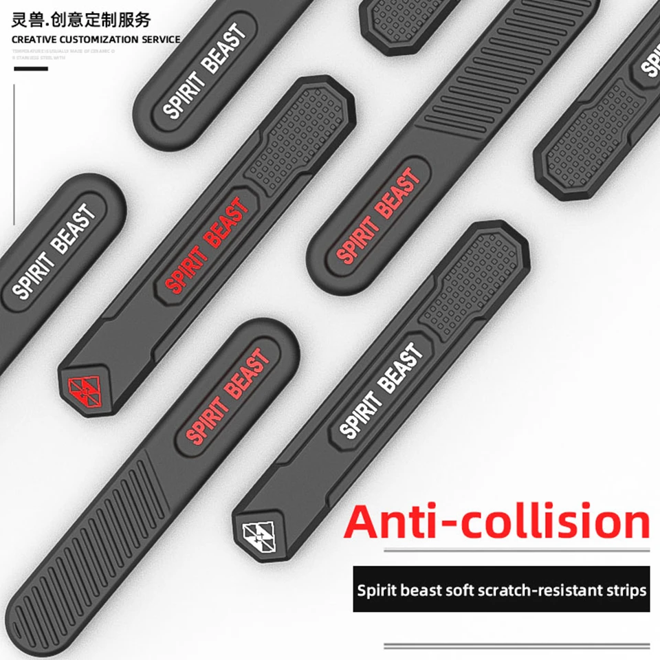 

Motorcycle Rearview Mirror Anti-Friction Sticker Anti-scratch Bar Modified Door Anti-collision Bar Decoration Body Sticker
