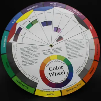 

5PCS Diameter 24cm Micro Pigment Color Wheel Guide to Mixing Color Tattoo Permanent Makeup Accessories Ink Color Wheel Swatches