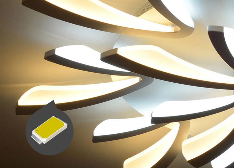 New Arrival two colors Modern Led Chandelier For Living Room Master Room Bedroom Fixtures AC220V Chandelier Fixture