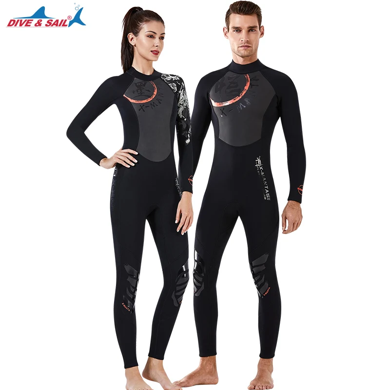 Neoprene Wetsuit for Men and Women Long Sleeve Full Body Warm Rashguard Diving Swimming Surf Scuba 3mm Diving Suits