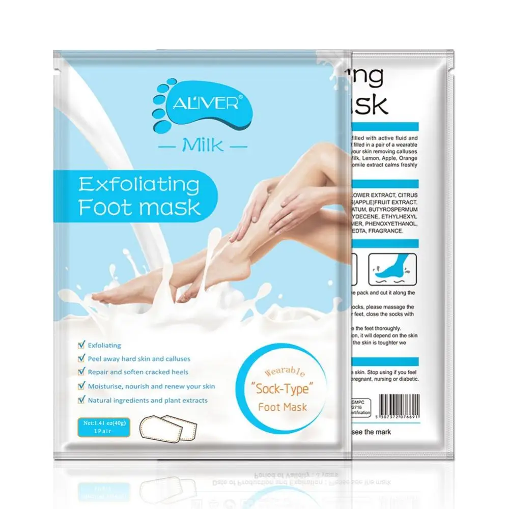 Milk Exfoliating Foot Mask Moisturizing Remove Calluses Soften Skin Nourishing Feet Mask