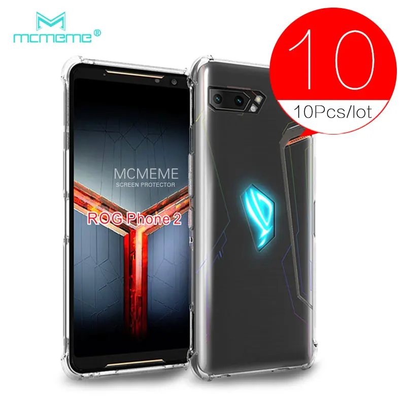 10 шт./партия для Asus ROG Phone 2 Чехол Мягкий силиконовый защитный AsusROG Phone 2 II Тонкий чехол для Asus ZS660KL