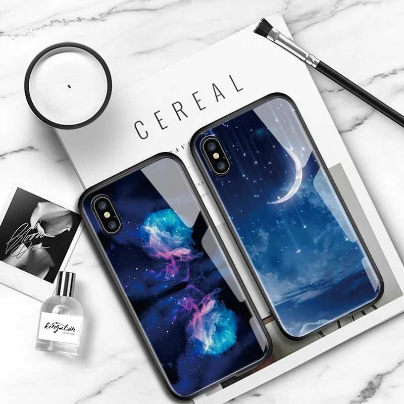 Чехол для Samsung Galaxy S7 Edge S8 S9 S10 S20 Ultra S10E Lite градиентный Радужный чехол Aurora глянцевый