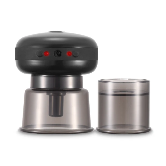 Electric Cupping Therapy Massager with Red Light Therapy Portable Rechargeable Adjustable Cupping Therapy Massage Tool Back Body black