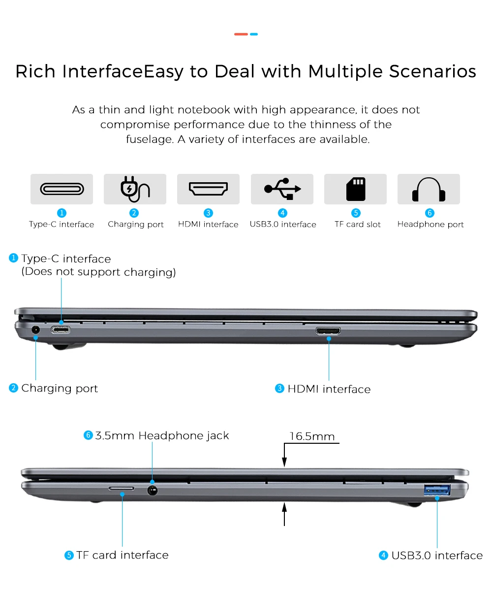 KUU Notebook Metal IPS Screen Fingerprint Full Size Backlit Keyboard