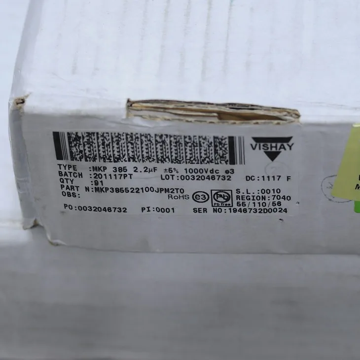 2 шт. VISHAY MKP 385 1000V 2,2 мкФ 225 Неполярные пленочные муфта конденсатор с алюминиевой крышкой, 5