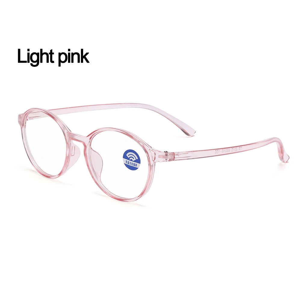 Light pink 1 шт., Новые Модные Портативные Оптические очки, ультра-светильник, полимерный синий светильник, блокирующие очки, гибкие очки для ухода за зрением, компьютерные очки - Frame Color: Light pink