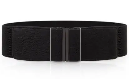 StyleP H3299 модные простые женские широкий пояс женские эластичные универсальные Ретро Металлические пряжки Талия уплотнение высокое качественный Пояс аксессуары - Цвет: StyleP