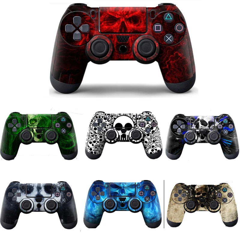 Sticker-Cover Decal Gamepad-Accessories Vinyl-Skin Protective Skull Ps4 Controller Joypad
