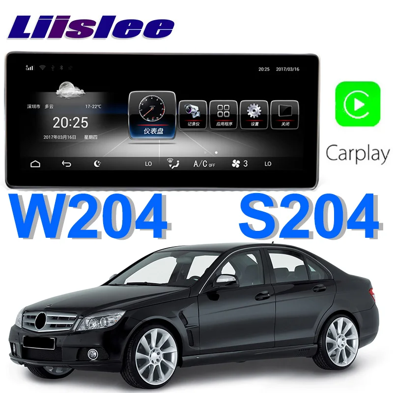 Автомобильный мультимедийный плеер Liislee NAVI для Mercedes Benz MB Class AMG W204 S204 2007 ~ 2010