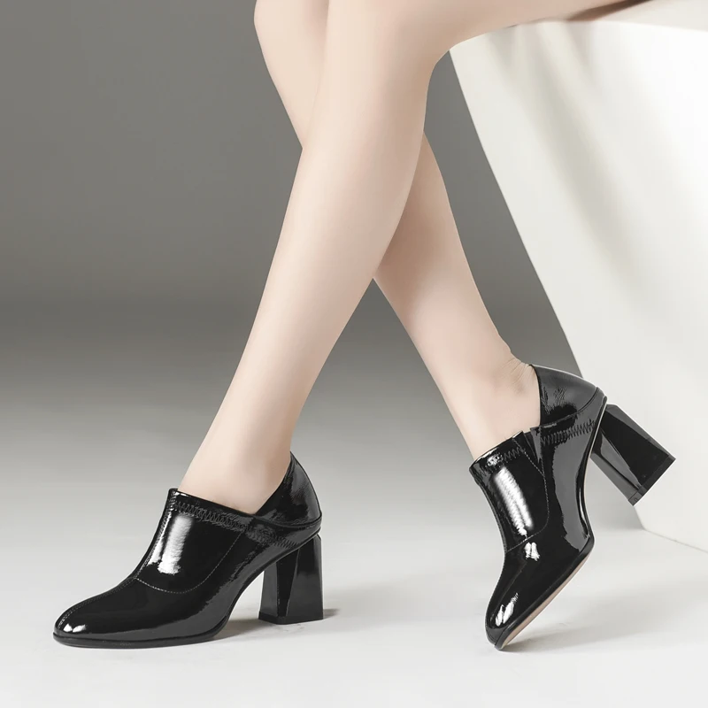 

Tanariya New Arrival Shoes woman women Spring and autumn 2019 thick heel women's single shoes shoes